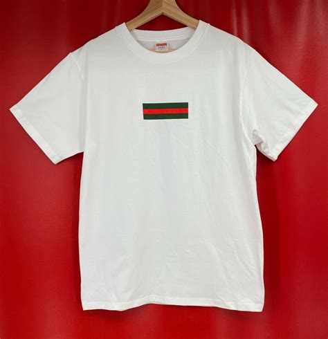 gucci supreme shirt logo|authentic Gucci t shirts.